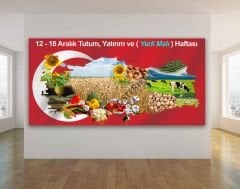 12 18 Aralık Tutum Yatırım ve Yerli Malı Haftası Panosu Okul Posteri