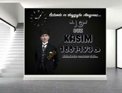 Atatürk\'ü Anma 10 Kasım Okul Posteri