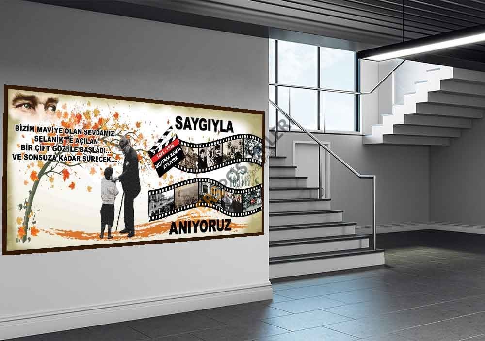 10 Kasım Atatürkü Anma Okul Panosu