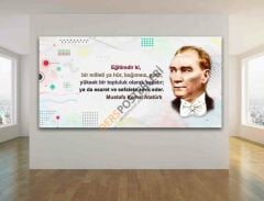 Atatürk ve Eğitim Okul Posteri