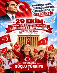 29 Ekim Okul Hatıra Fotoğraf Brandası