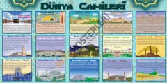 Dünya Camileri Okul Posteri