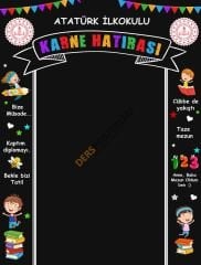 Karne Hatırası Okul Posteri