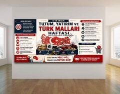 Yerli Malı Haftası Panosu Okul Posteri