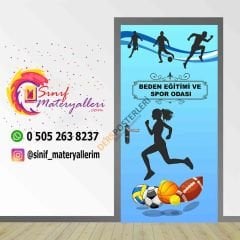 Beden Eğitimi ve Spor Odası Kapı Giydirme