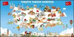 Türkiye Turizm Haritası Okul Posteri
