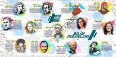Bilim İnsanları Okul Posteri