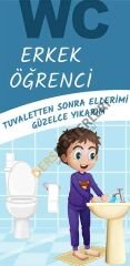 Erkek Öğrenci Tuvaleti Kapı Giydirme
