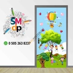 İlkokul Sınıf Kapı Giydirmesi