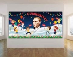 29 Ekim Cumhuriyet Bayramı Okul Panosu Posteri