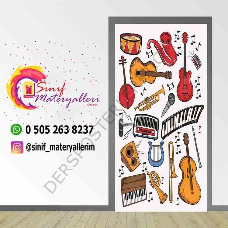Müzik Sınıfı Kapı Giydirme