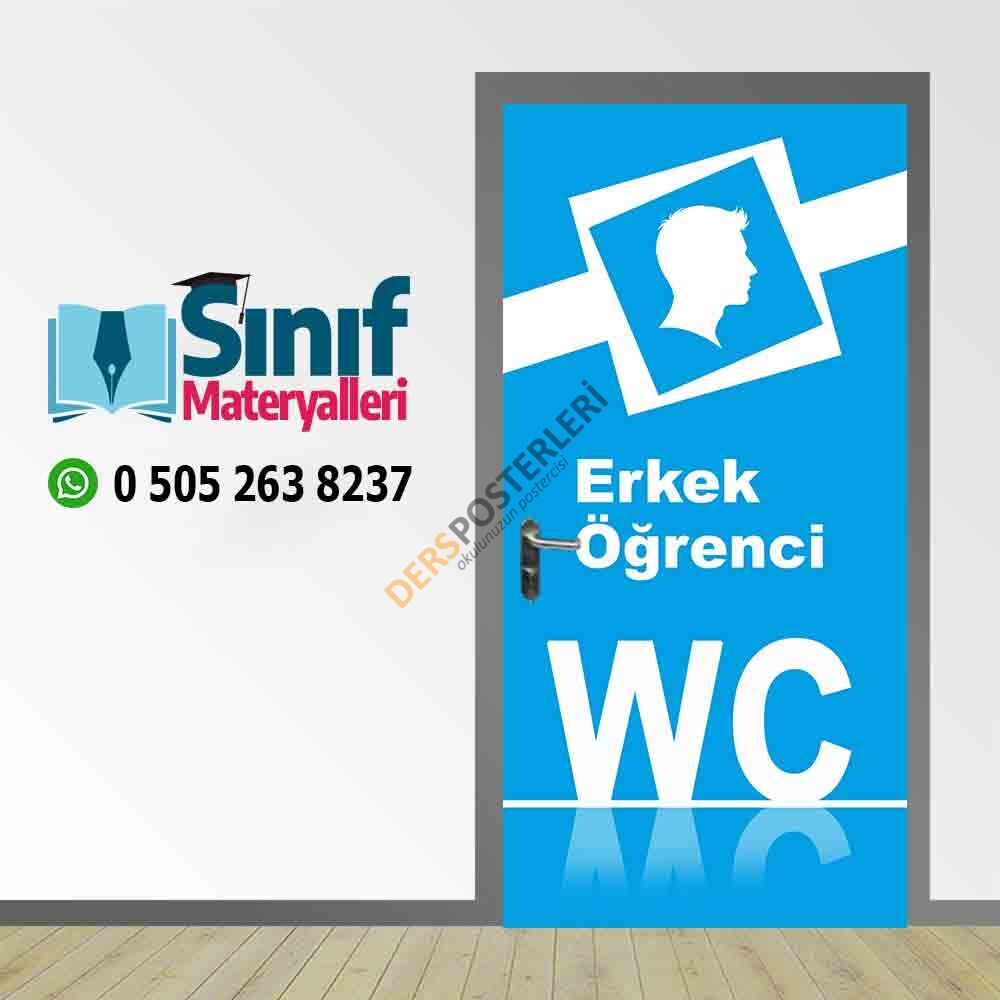 Erkek Öğrenci Tuvaleti Kapı Giydirmesi