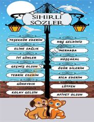 Sihirli Sözler Okul Posteri