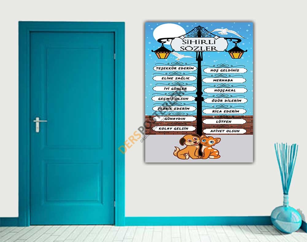 Sihirli Sözler Okul Posteri