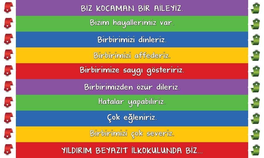 Bu Okulda Biz Merdiven Yazıları