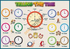 Telling the Time Okul Posteri