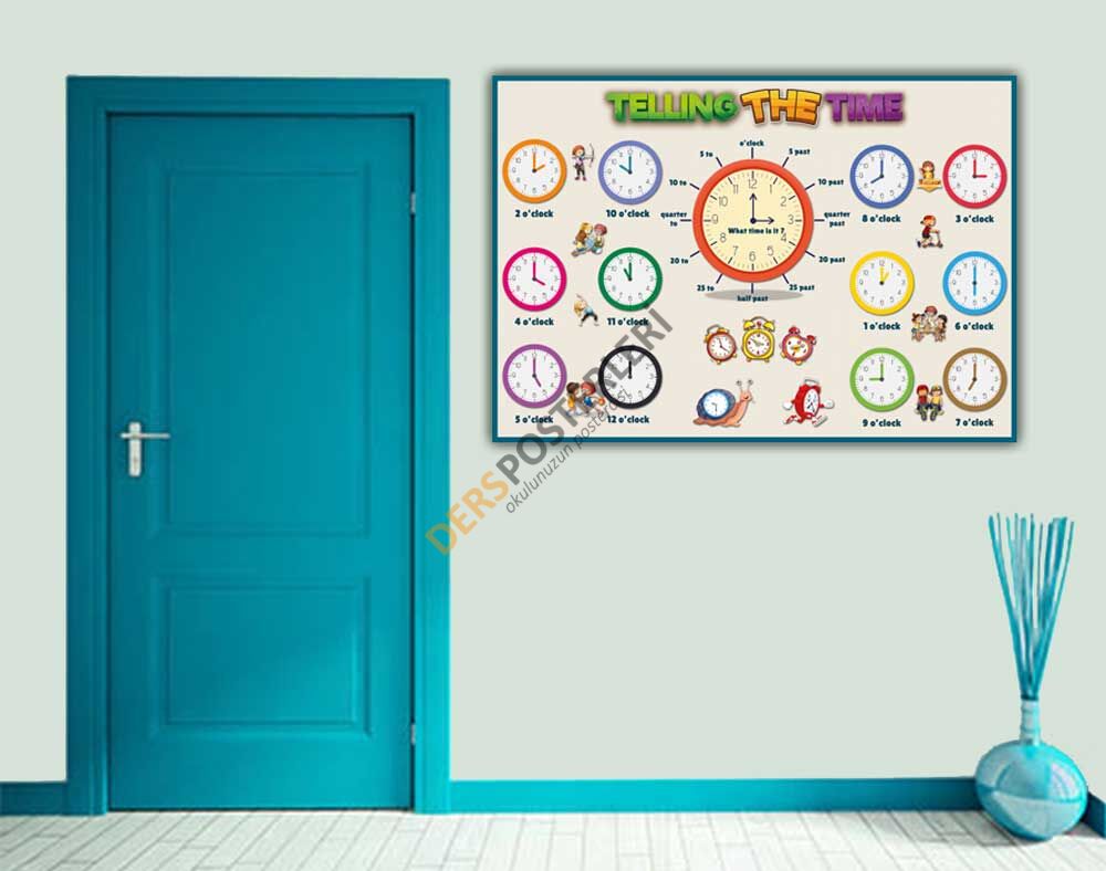 Telling the Time Okul Posteri