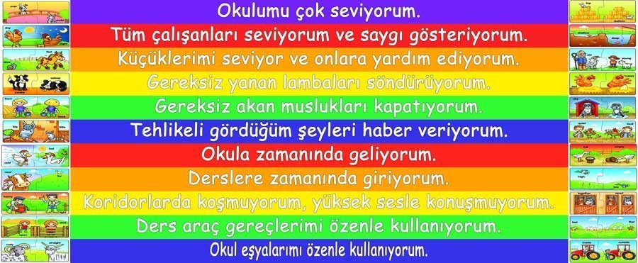 Zıtlıklar Ve Okul Kuralları Merdiven Yazıları