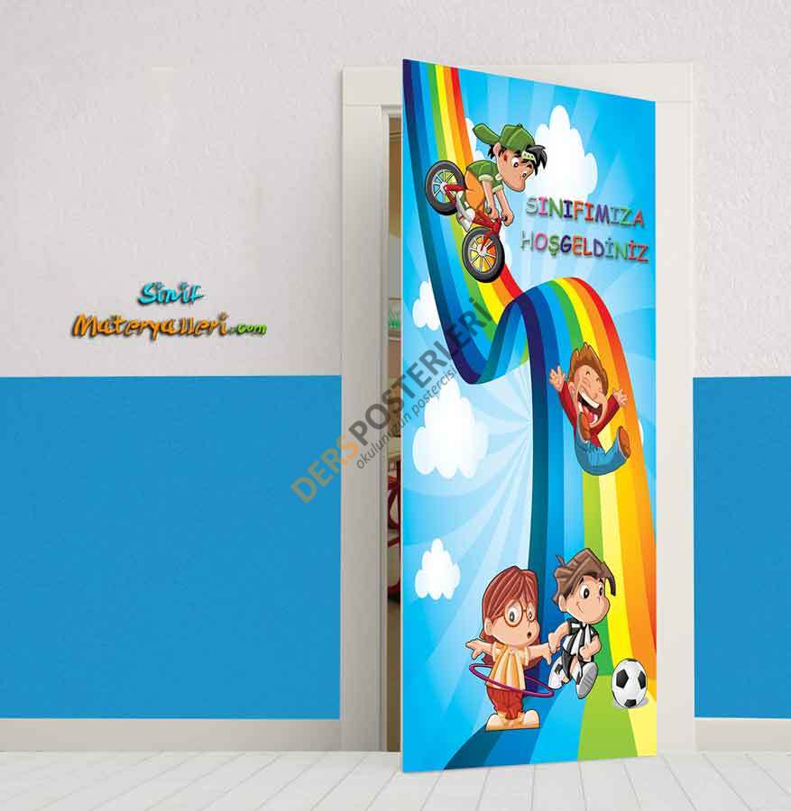 İlkokul Sınıf Kapısı Giydirme