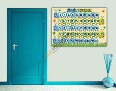 Tırtıl Ritmik Saymalar Okul Posteri