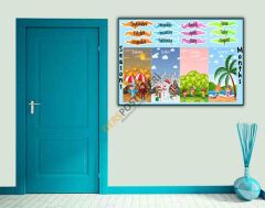 Seasons and Months Okul Posteri
