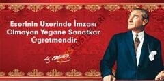 Atatürkün Sözleri Okul Posteri