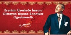 Atatürkün Sözleri Okul Posteri
