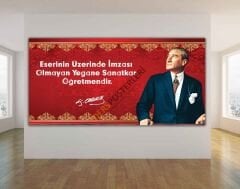 Atatürkün Sözleri Okul Posteri