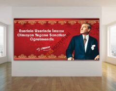 Atatürkün Sözleri Okul Posteri