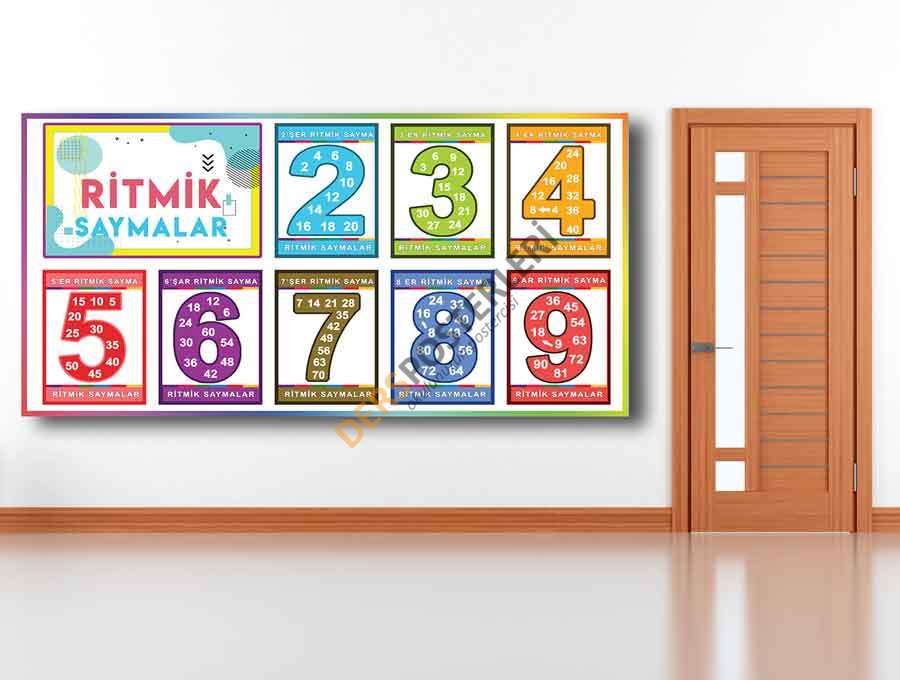 Ritmik Saymalar Okul Posteri