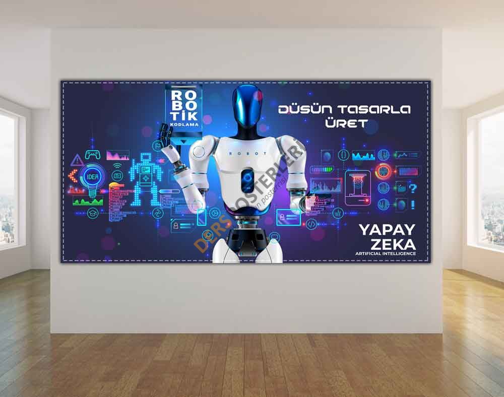 Robotik Kodlama Yapay Zeka Okul Posteri