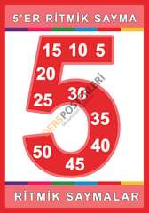 Ritmik Sayma İlkokul Posteri 70 X 100