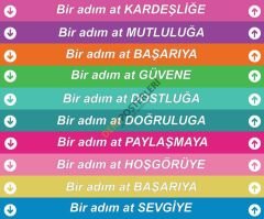 Bir Adım At Merdiven Yazıları