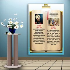 İngilizce Türkçe Türk Büyükleri Ali Kuşçu Ders afişi Poster