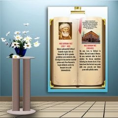 İngilizce Türkçe Türk Büyükleri Hacı Bayramı Veli Ders afişi Poster