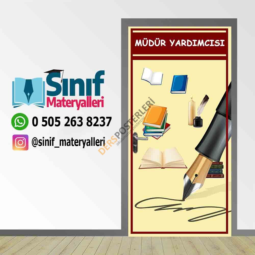 Okul Müdür Yardımcısı Odası Kapı Giydirme