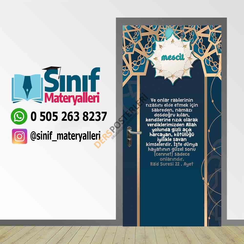 Okul Mescit Kapı Giydirmesi