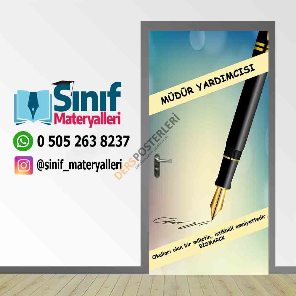 Okul Müdür Yardımcısı Odası Kapı Giydirme