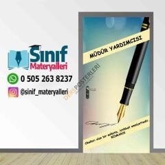 Okul Müdür Yardımcısı Odası Kapı Giydirme