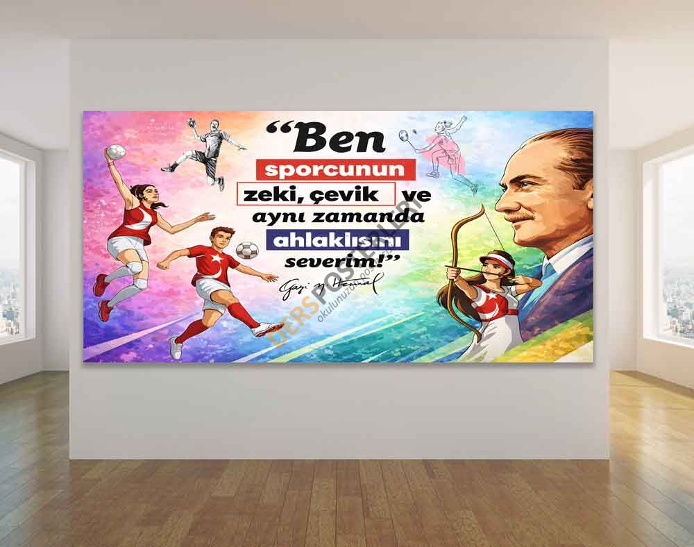 Atatürk Ve Spor Okul Posteri