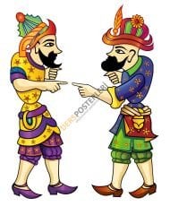 Hacivat İle Karagöz Okul Posteri