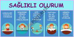 Sağlıklı Olurum Okul Posteri