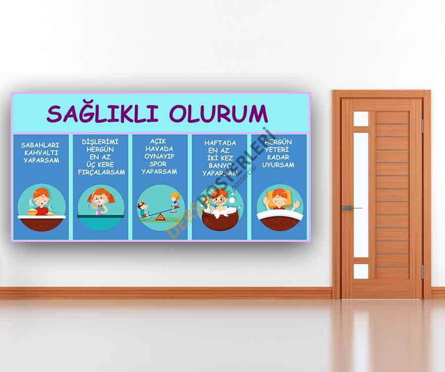 Sağlıklı Olurum Okul Posteri