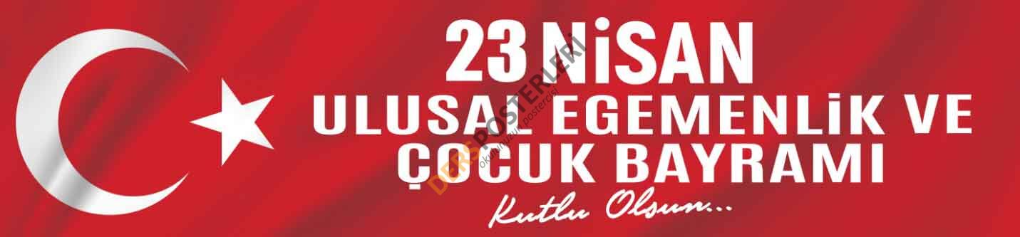 23 Nisan Okul Pankartı