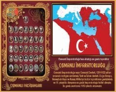 Osmanlı Devleti ve Osmanlı Padişahları Posteri