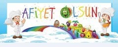 Yemekhane Afiyet Olsun Duvar Görseli