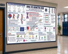 DNA ve Genetik Kod Okul Posteri