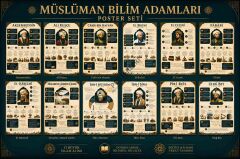 Müslüman Bilim Adamları Okul Poster Seti