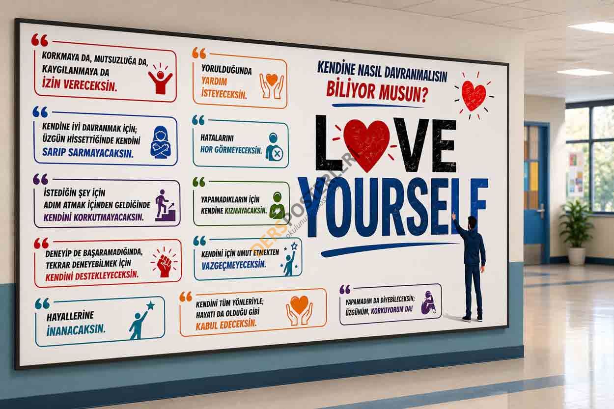 Rehberlik Motivasyon Okul Posteri