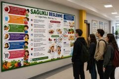 Sağlıklı Beslenme Okul Posteri